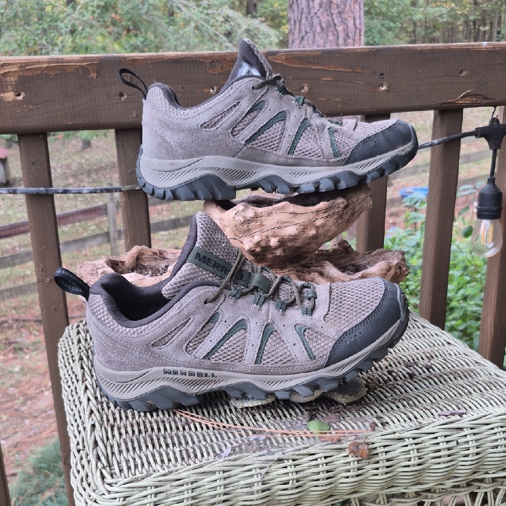 Merrell Men's Black and Gray Athletic Shoes